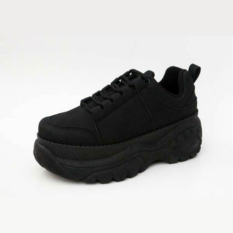 chunky platform sneakers black